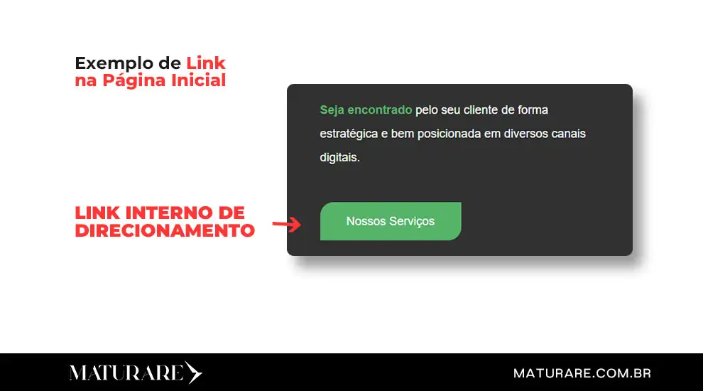 link interno na página inicial