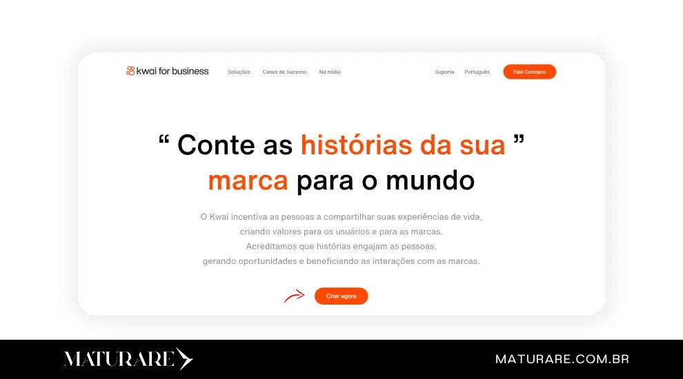 como criar conta no Kwai business