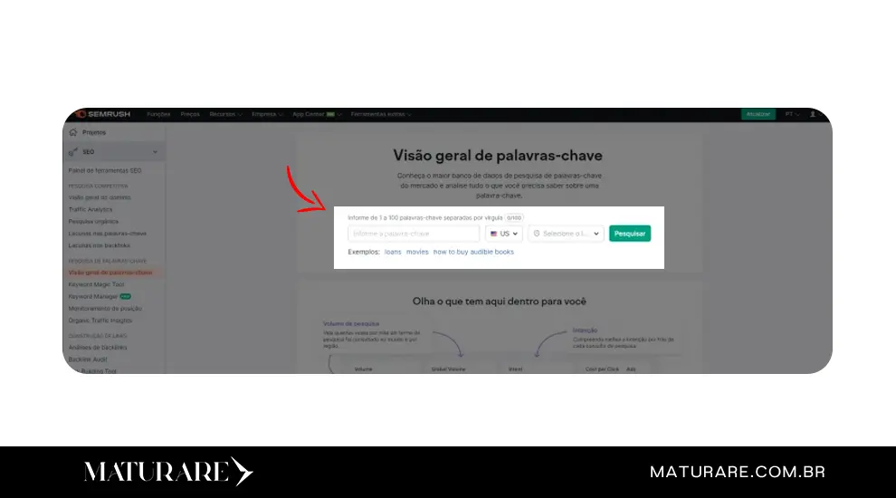 pesquisa pela sua palavra-chave