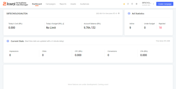 Conhecendo a plataforma de anúncios do Kwai ADS