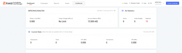 Como criar público no kwai ads